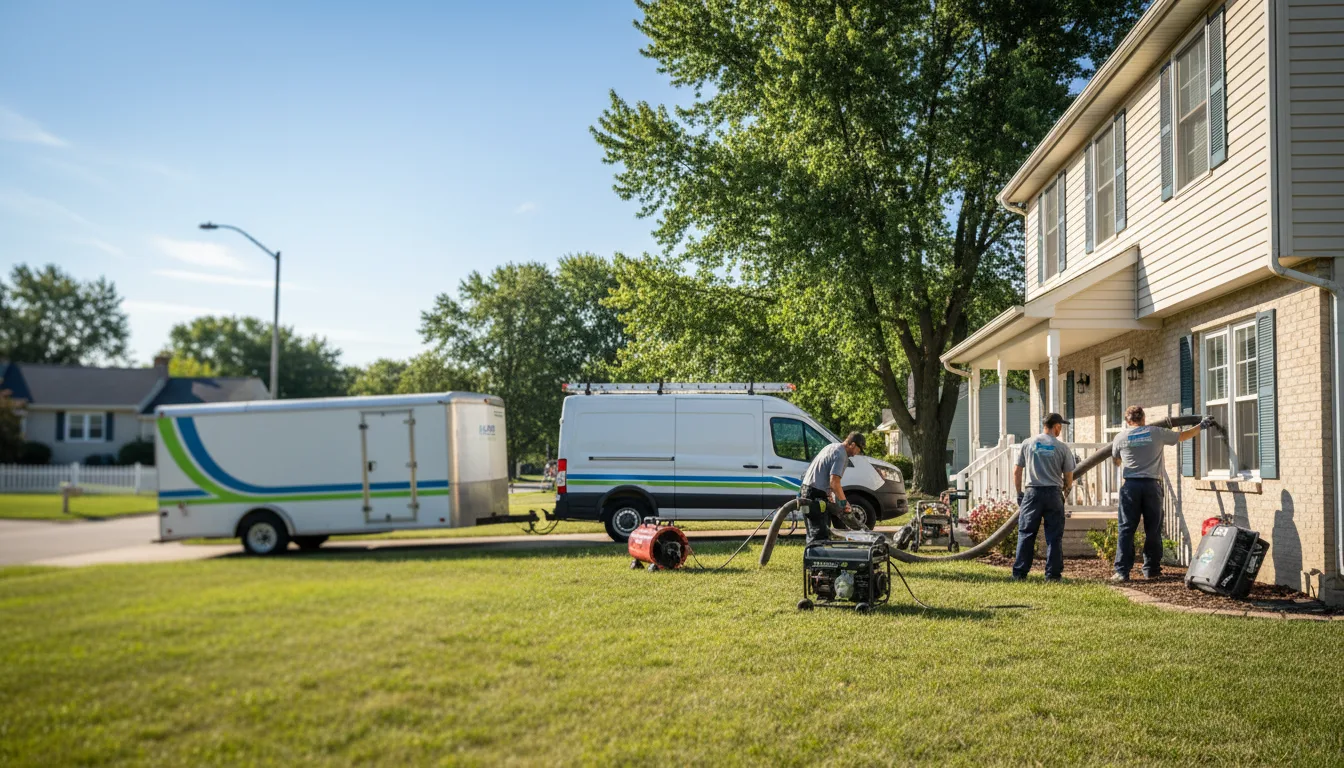 Flooded Basement Restoration And Cleanup With Repair in Coffeen, IL near me